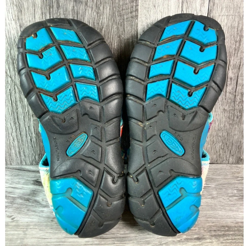 Keen Seacamp II CNX Kids 12 Rainbow Tie Dye Hybrid Sandals 1025133 Blue Multi